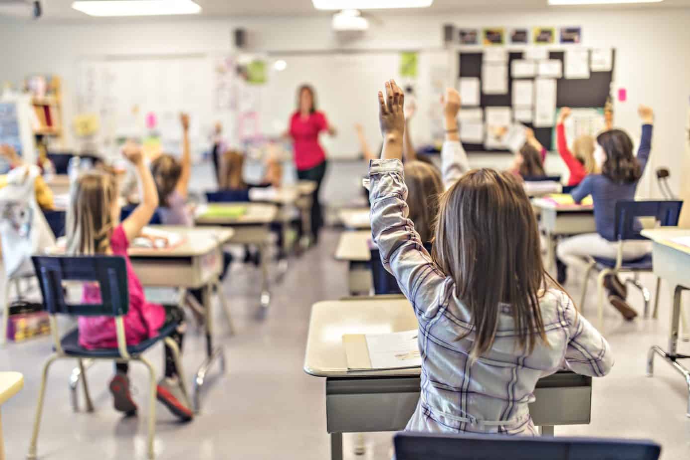 Kids in a classroom