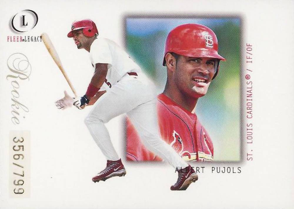 2001 Fleer Legacy Albert Pujols 102 Baseball VCP Price Guide