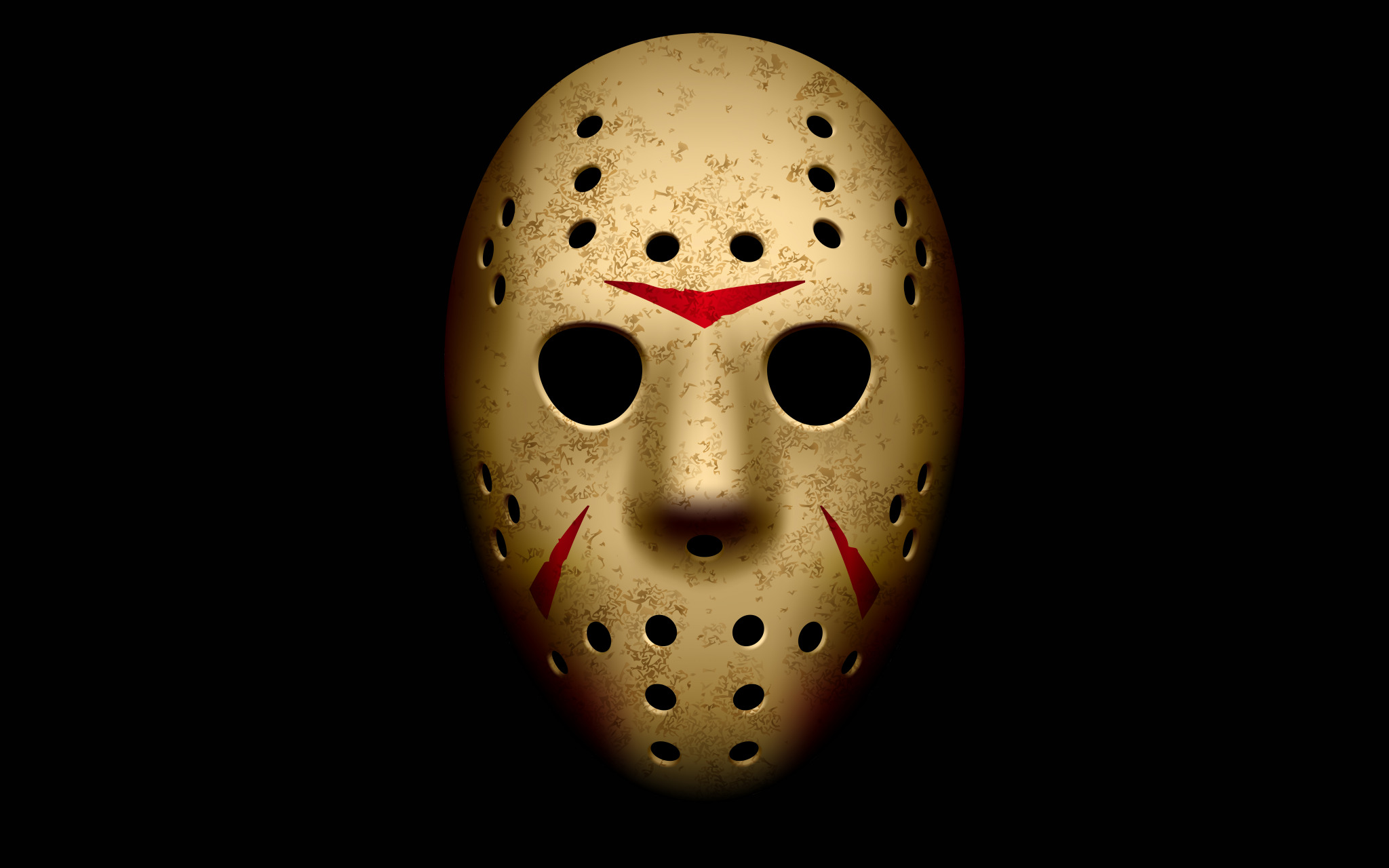 Jason Voorhees, black background, Friday the 13th, mask, movie