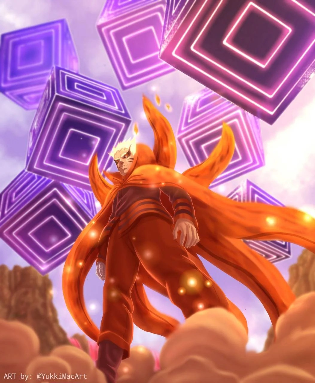 Naruto Baryon Mode Wallpapers Wallpaper Cave