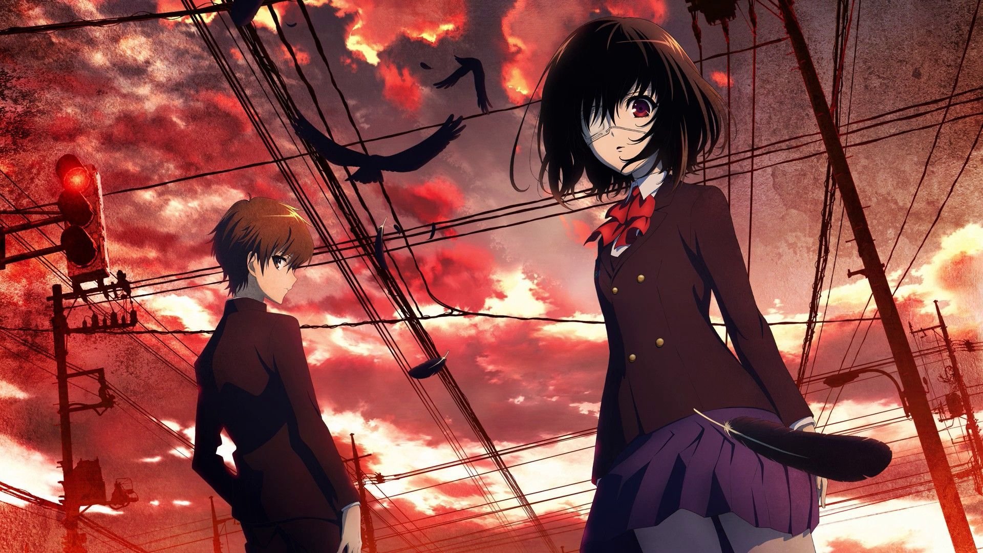 anime, Series, Characters, Misaki, Mei, Sakakibara, Kouichi, Another Wallpapers HD / Desktop and