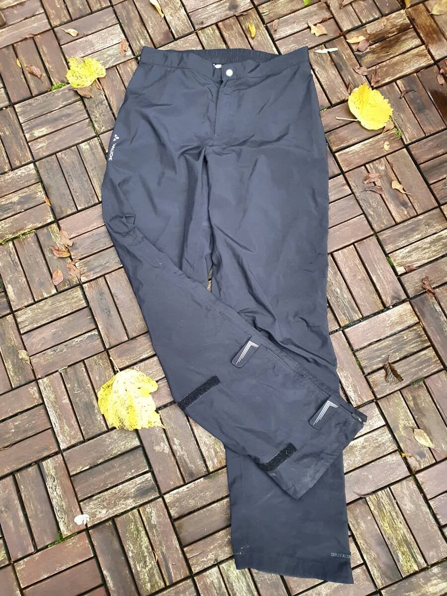 regenbroek met rits