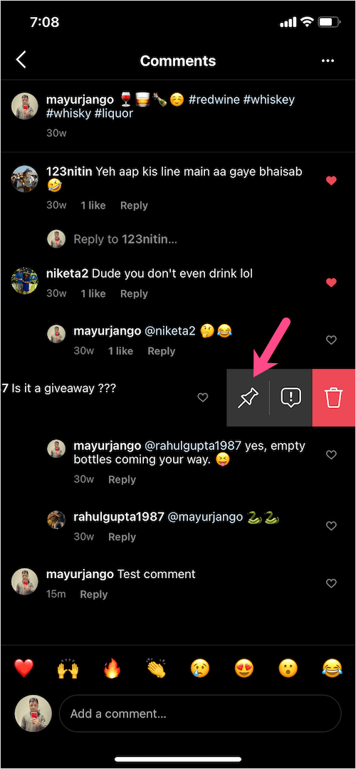 How to Pin Your Own Comment on Instagram Posts