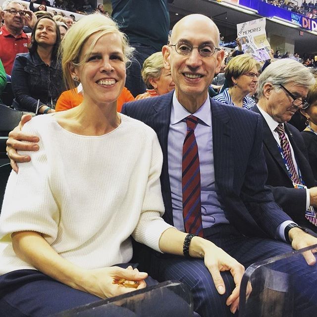 Adam Silver is Married to Wife Maggie Silver. Kids Louise Burns