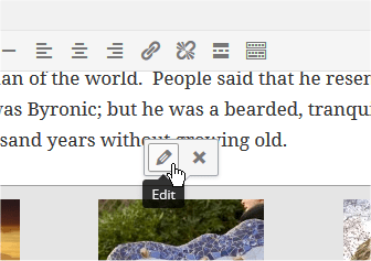 Click pencil icon to edit image