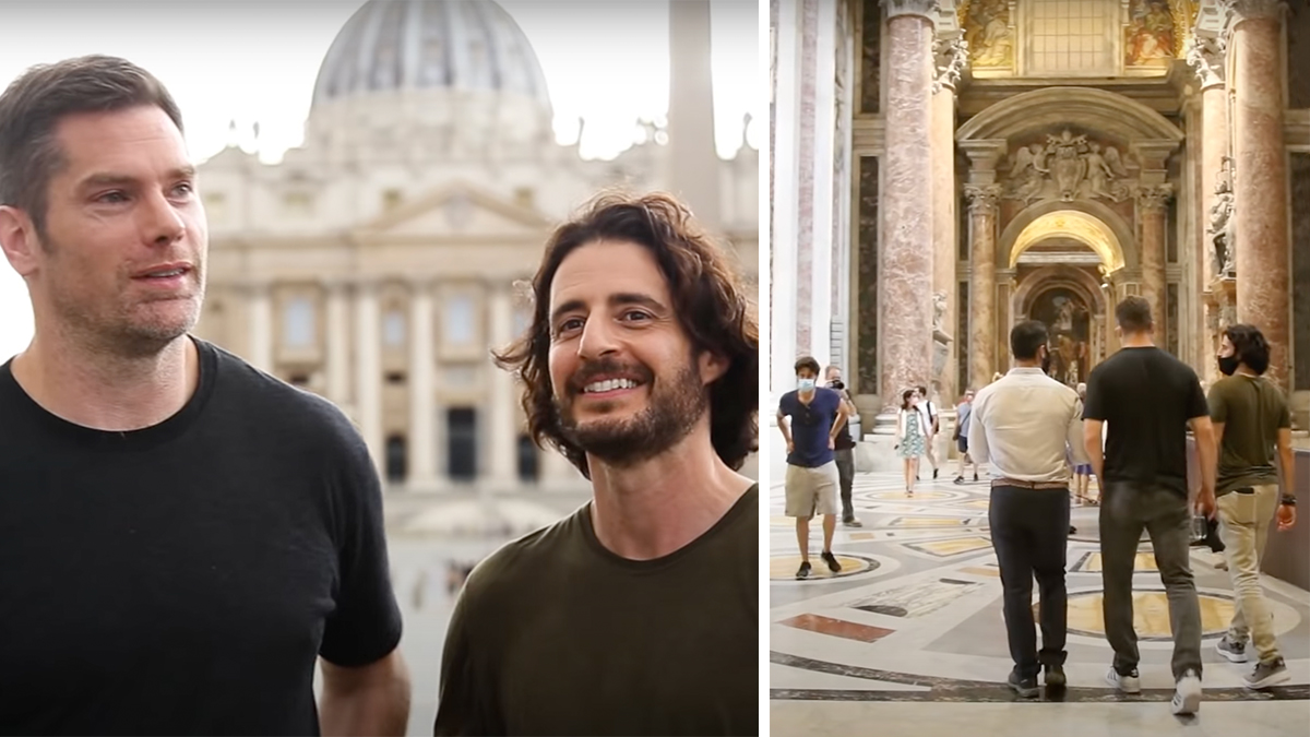 Jonathan Roumie and Dallas Jenkins from ‘The Chosen’ meet at St. Peter