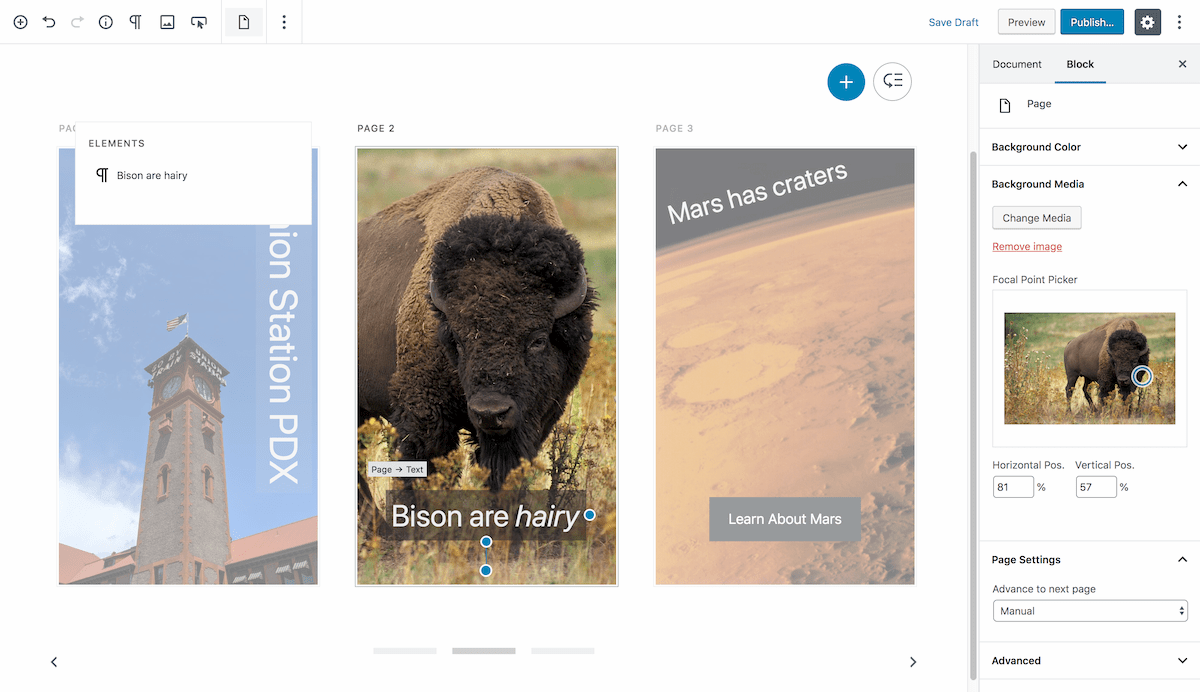 image of AMP Stories block