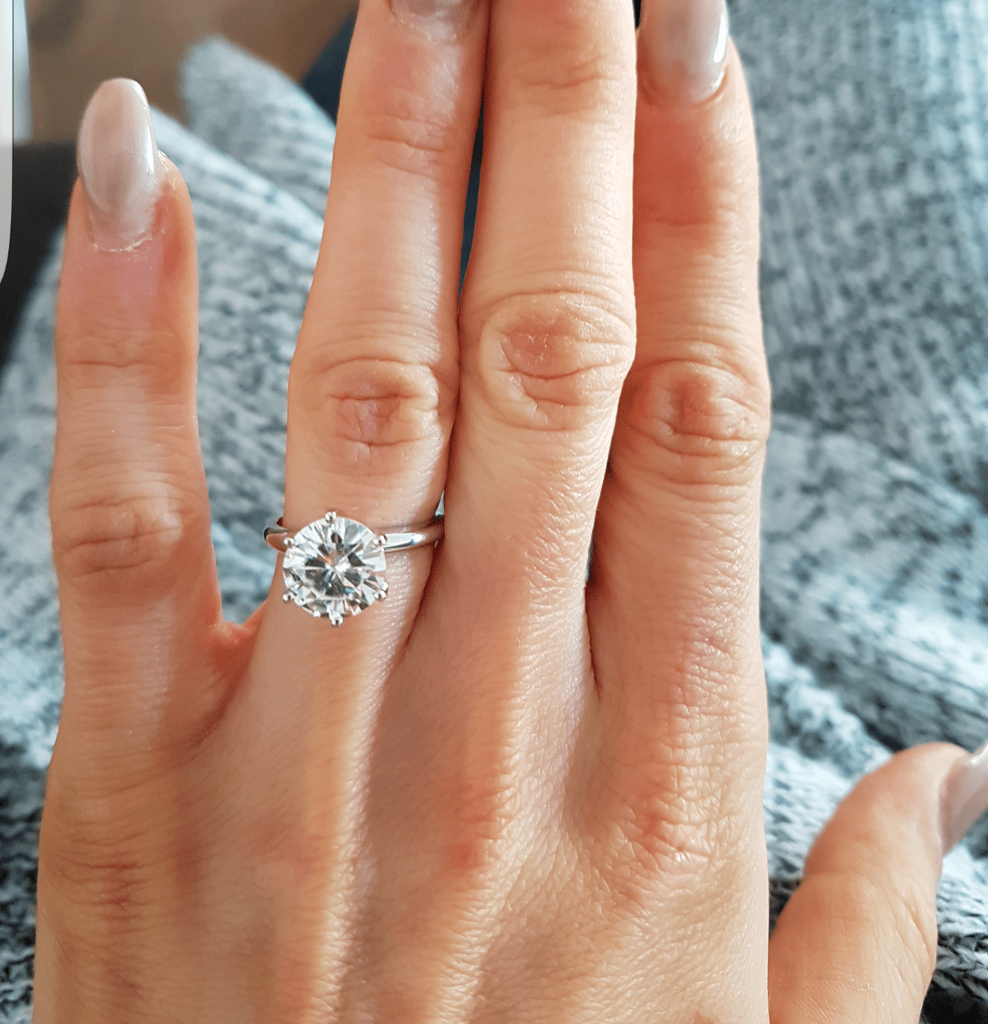 3 carat Engagement ring too big