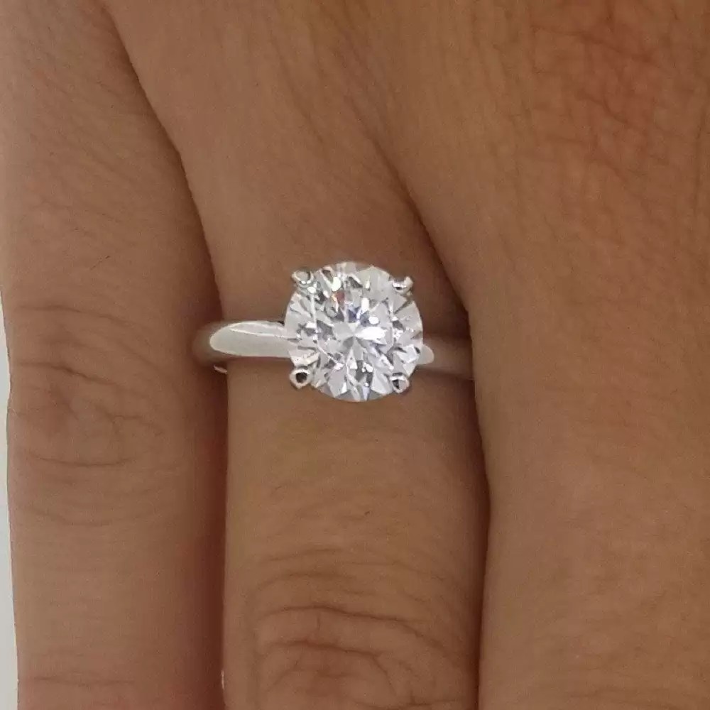 2 Carat Round Cut Diamond Engagement Ring Ara Diamonds