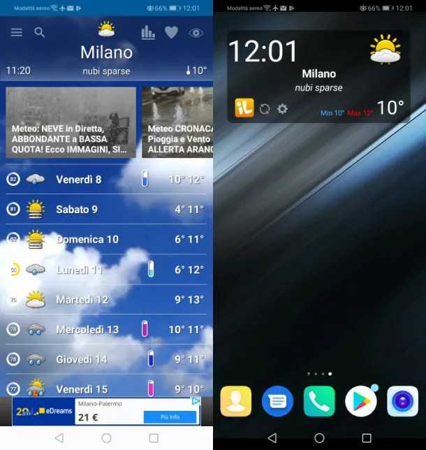 Miglior widget meteo Salvatore Aranzulla