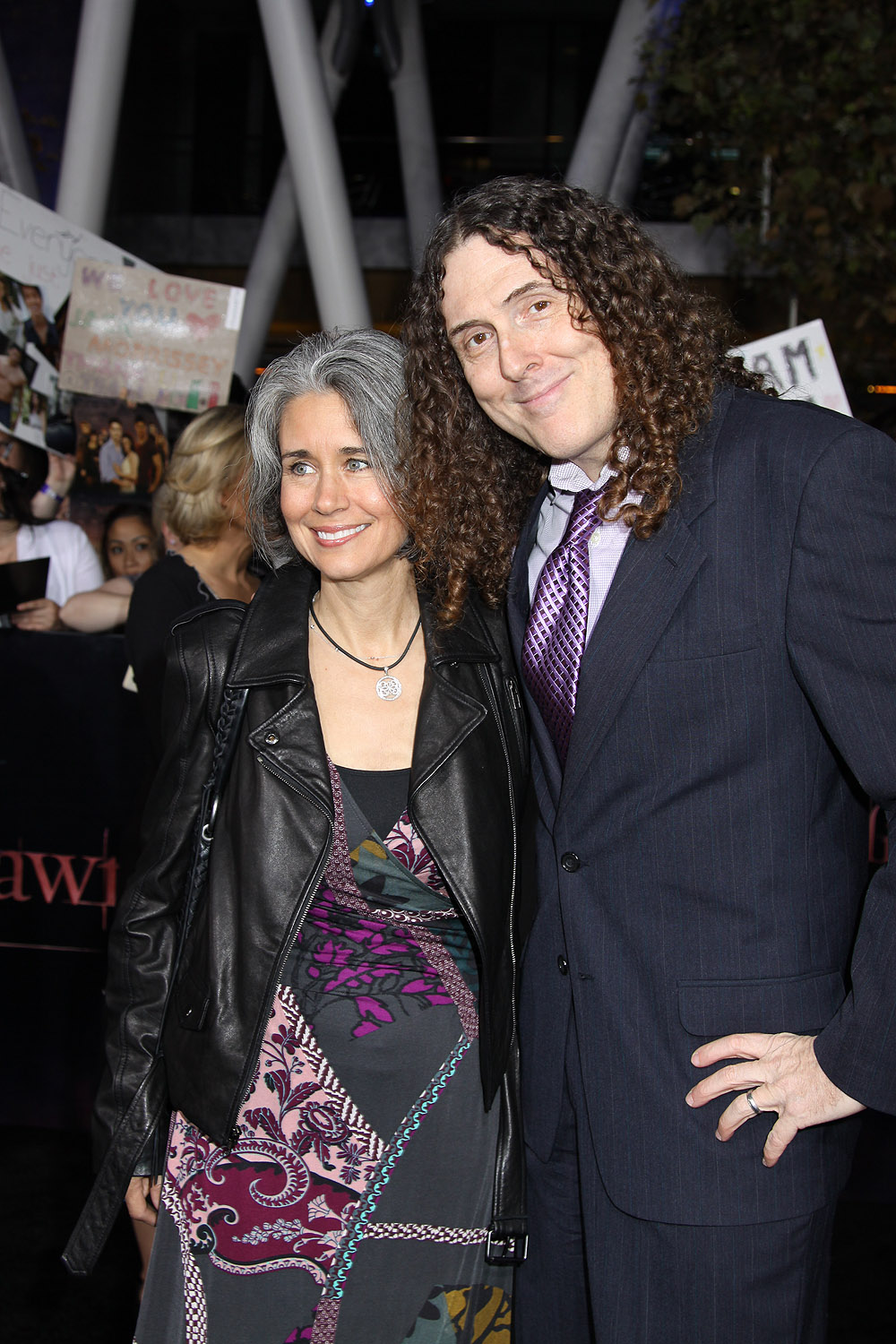 Weird Al Yankovic and wife Suzanne at the World Premiere of THE