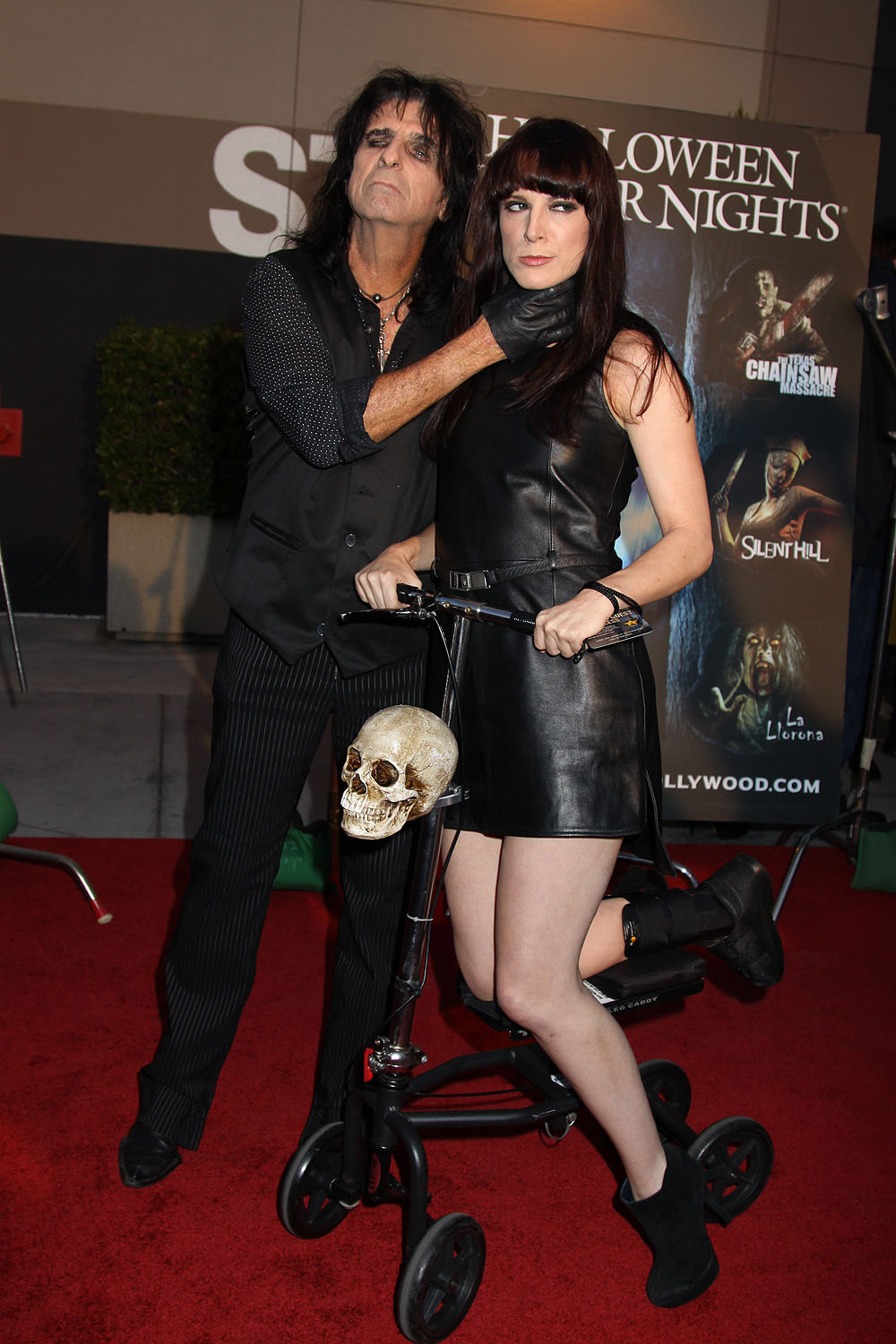 Alice Cooper and daughter Calico at the Annual EYEGORE AWARDS opening