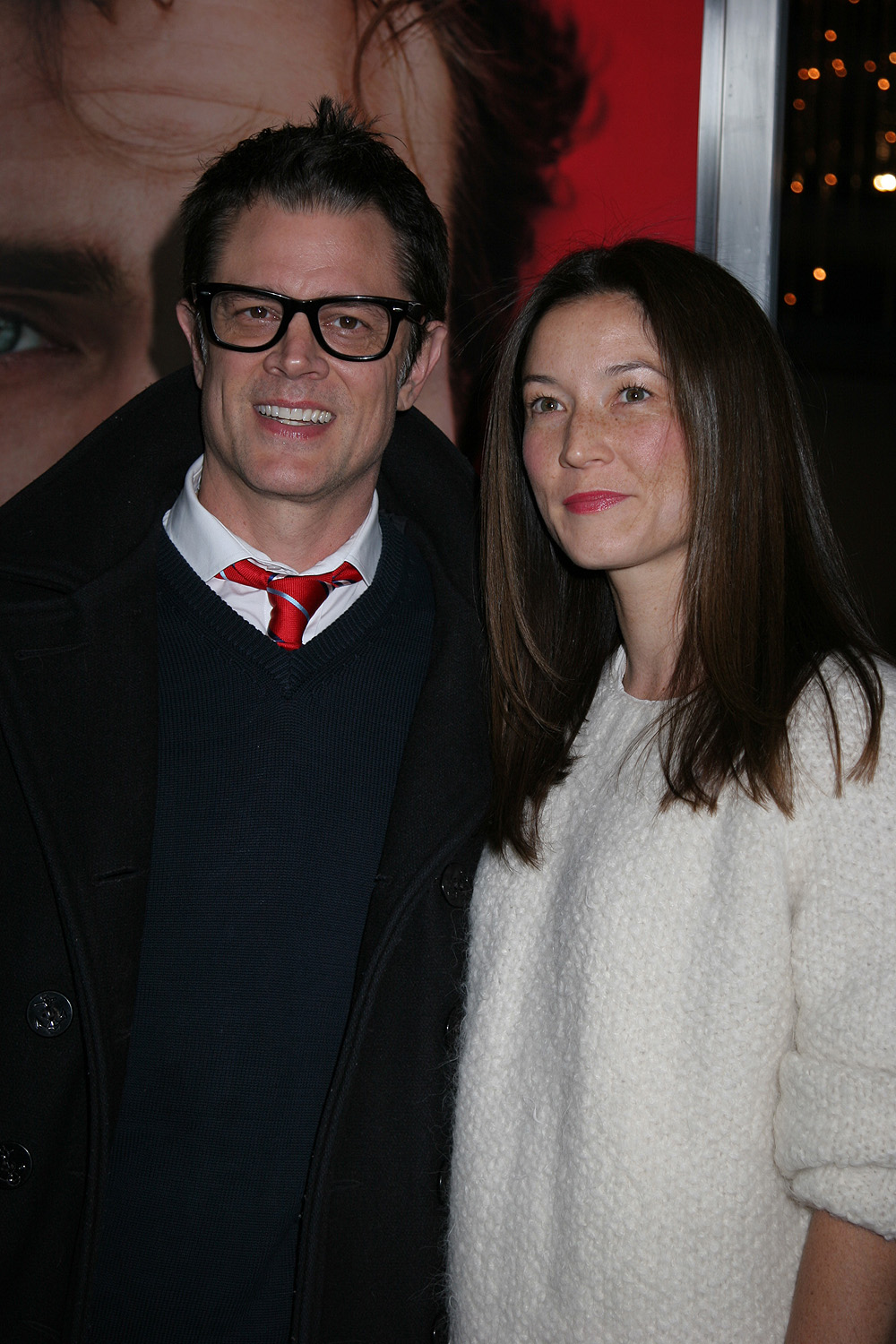 Johnny Knoxville and wife Naomi Nelson at the Los Angeles Premiere of