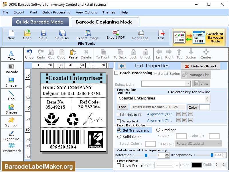Barcode Inventory Management Software 7.3.0.1