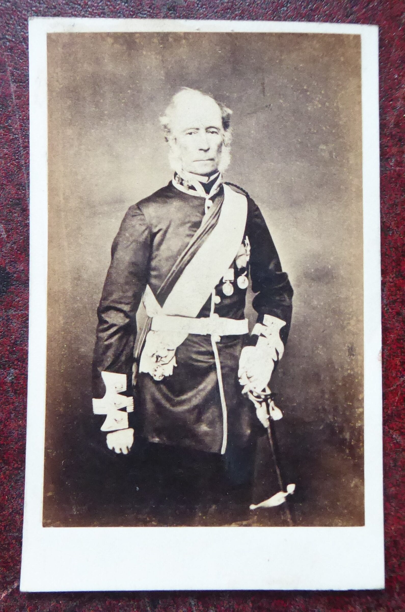 Charles Lennox, Duke of Richmond, a cdv portrait in uniform wearing the