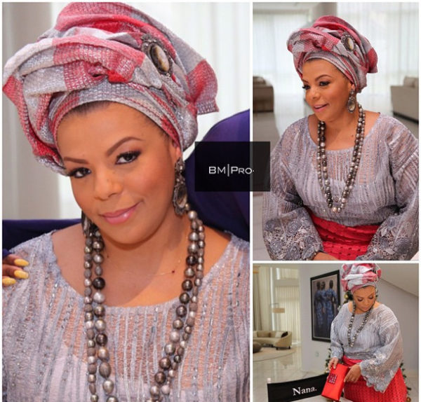 Nana Otedola AKA Mama Cupps Loves her AvantGarde Gele! BellaNaija