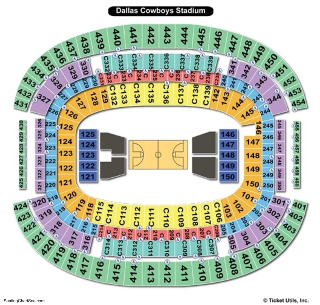 At&t Stadium Seating Chart Cotton Bowl