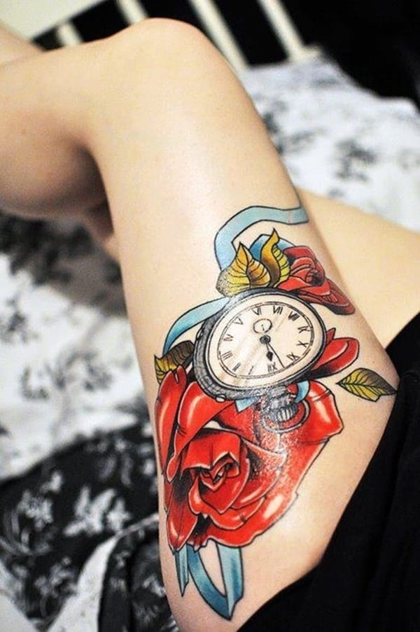 50 Sexy Upper Thigh Tattoos For Girls Page 3 of 3 Bored Art