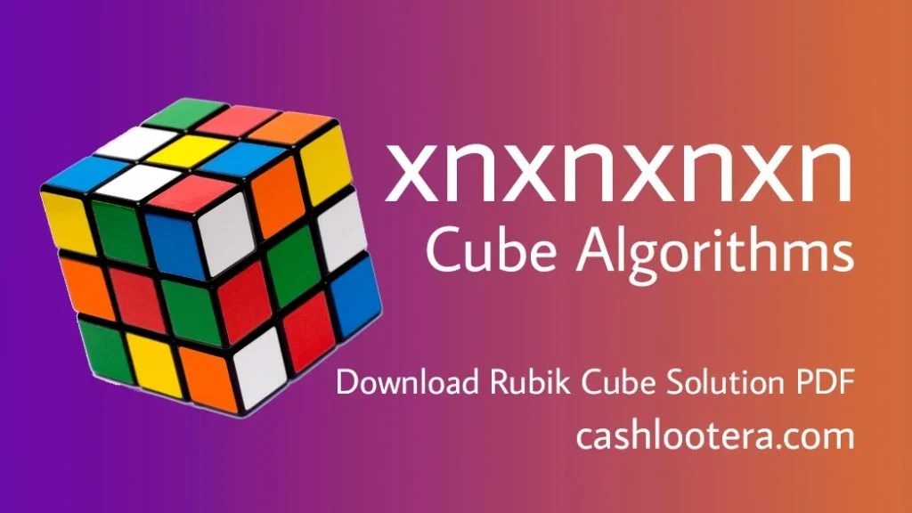 xnxnxnxn Cube Algorithms PDF nxnxn Rubik's Cube Solution 2023