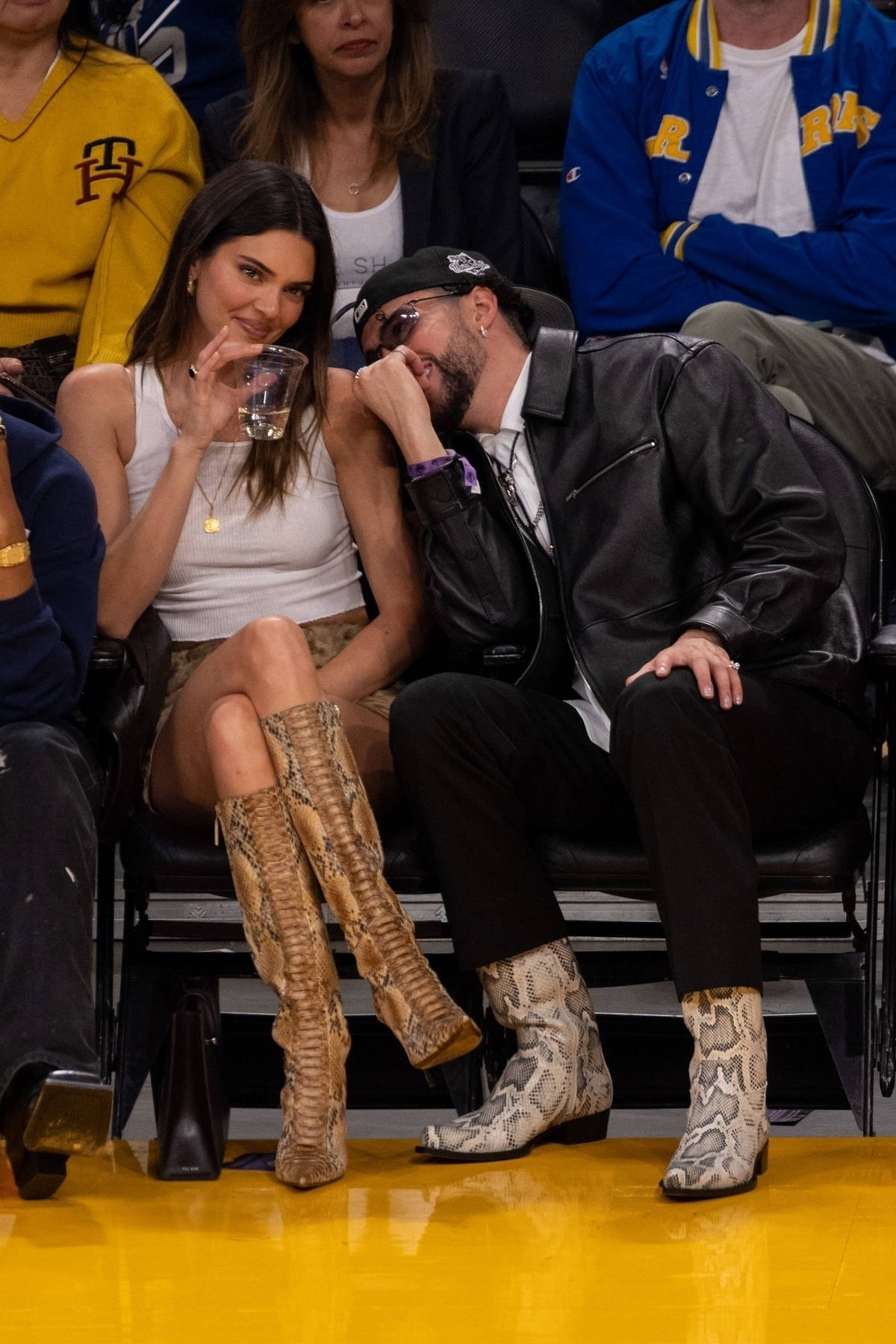 Kendall Jenner is all smiles while seen courtside with new boyfriend