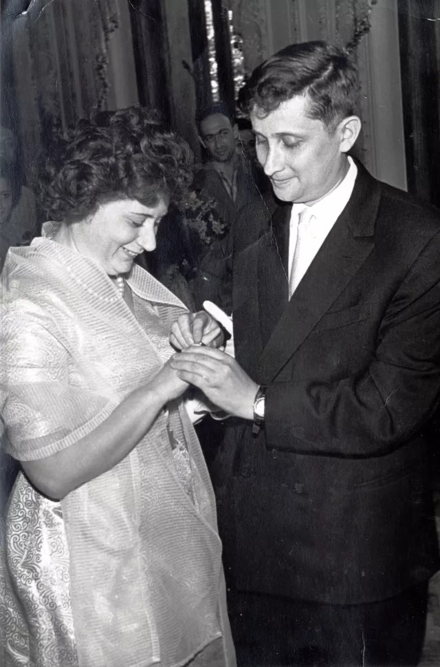 Mark Golub with his wife Maria Golub Centropa
