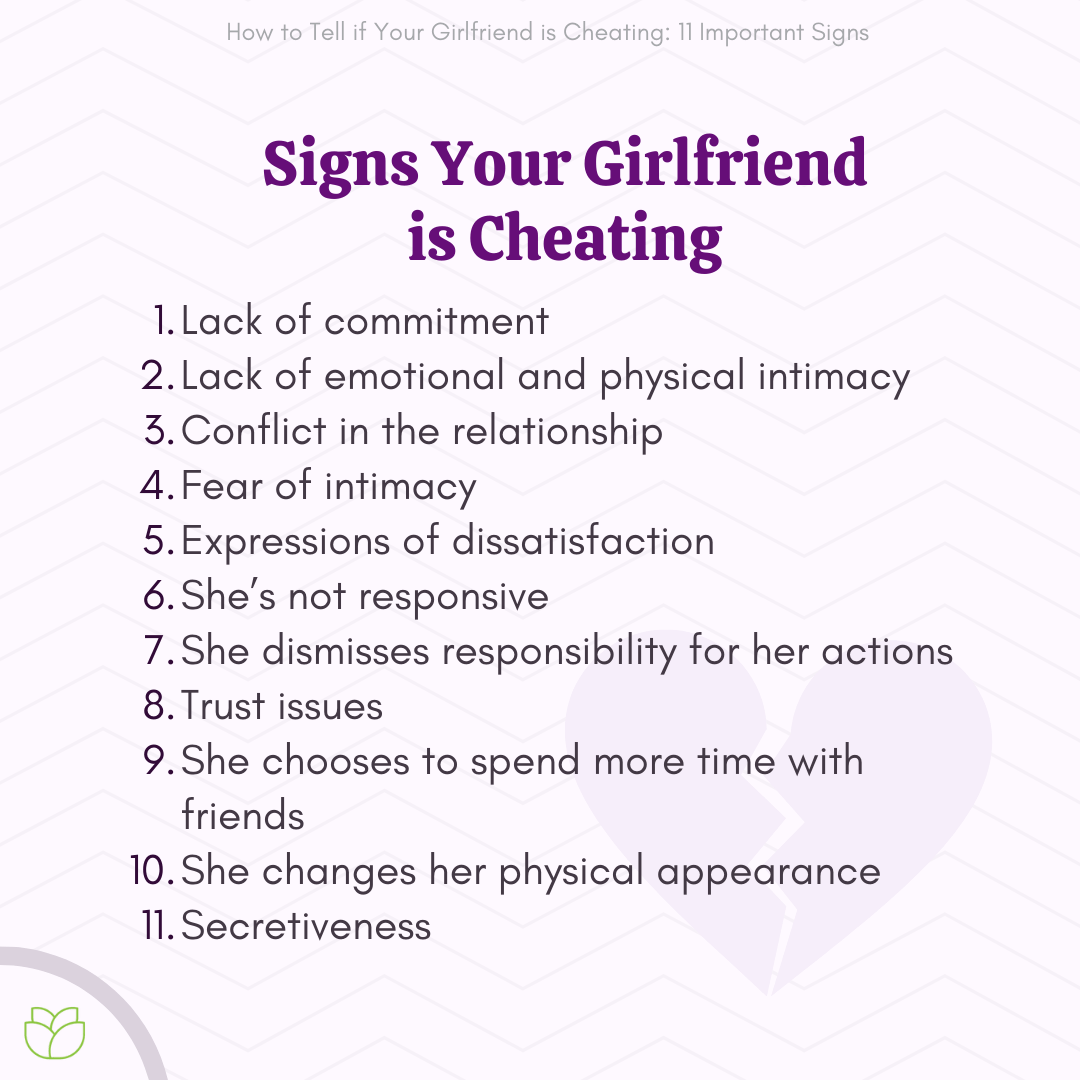 11 Signs Your Girlfriend Might Be Cheating