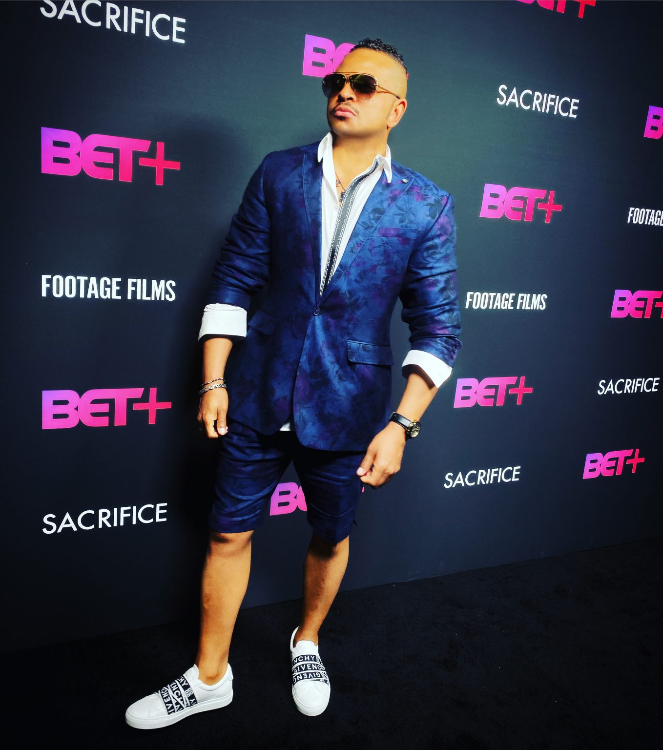 Chris Stokes Attends The Premiere Of His New BET+ Movie "Sacrifice