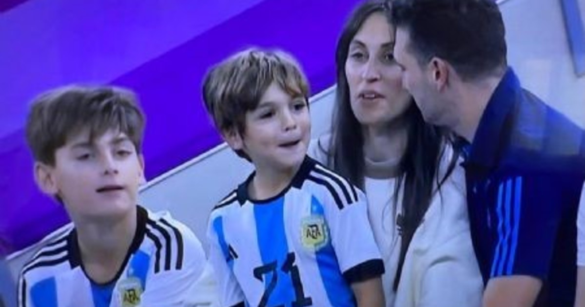 Lionel Scaloni and the intimate party with his wife Elisa Montero, who