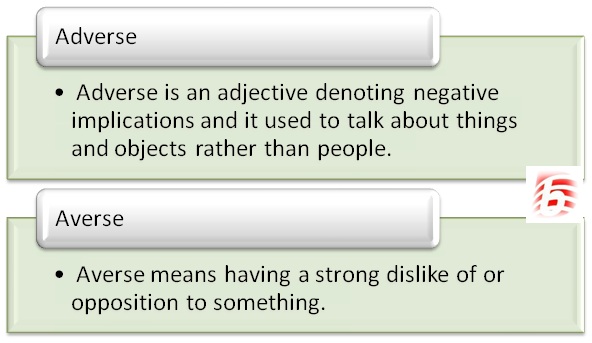 Difference Between Adverse and Averse