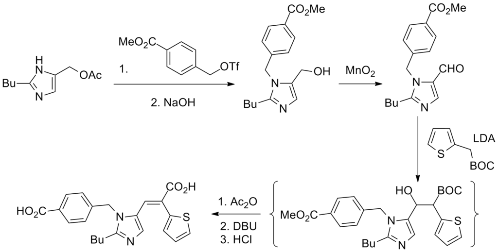 Chemical Structure of Angiotensin Receptor Blockers