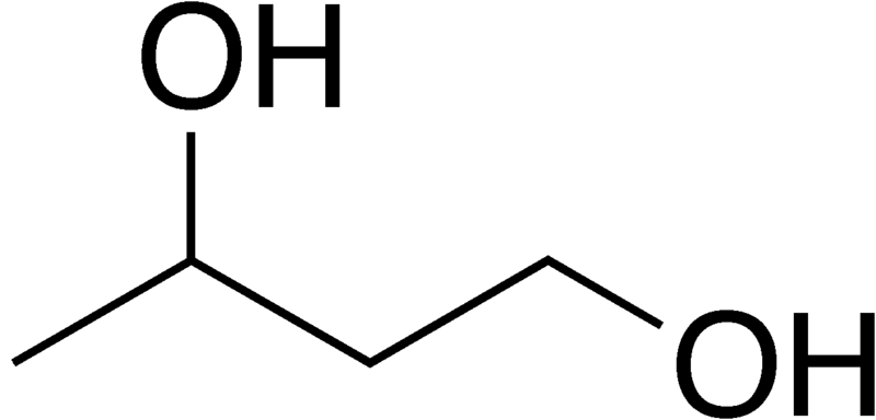 butylene glycol vs propylene glycol in tabular form