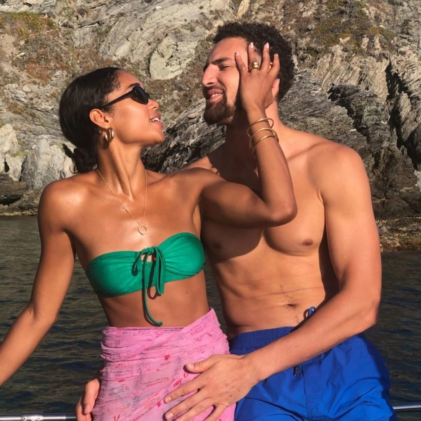 'BlacKkKlansman' Star Laura Harrier and Klay Thompson Vacation In