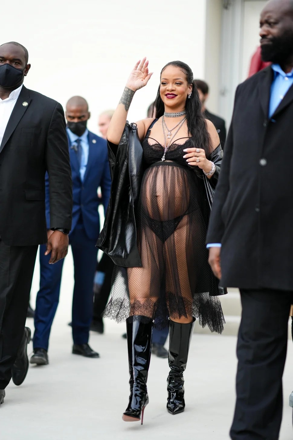 Rihanna wears her sexiest pregnancy style yet to Paris Fashion Week