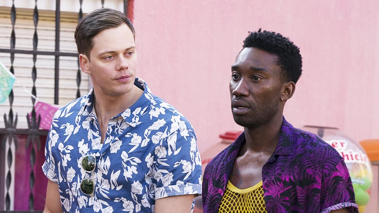 Nathan StewartJarrett on His 'Crime Caper' With Bill Skarsgard in