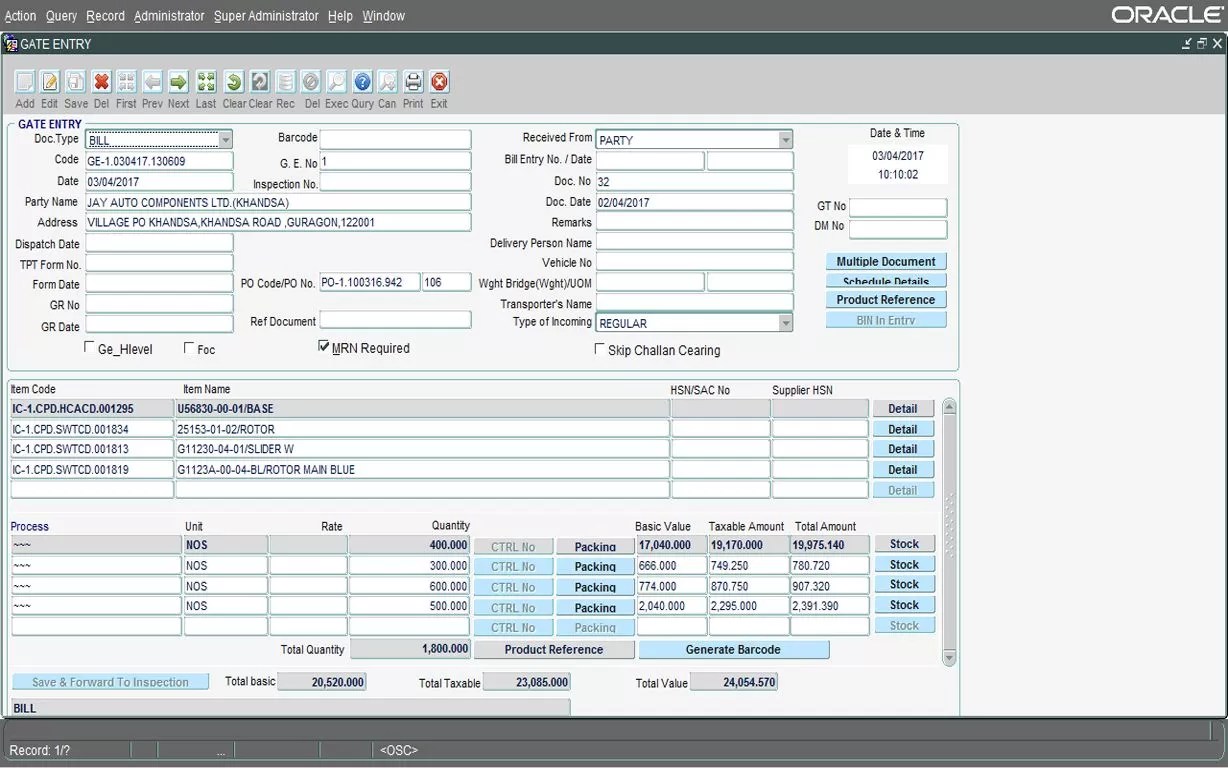 ERP Software for Manufacturing Industry, Gurgaon, Delhi