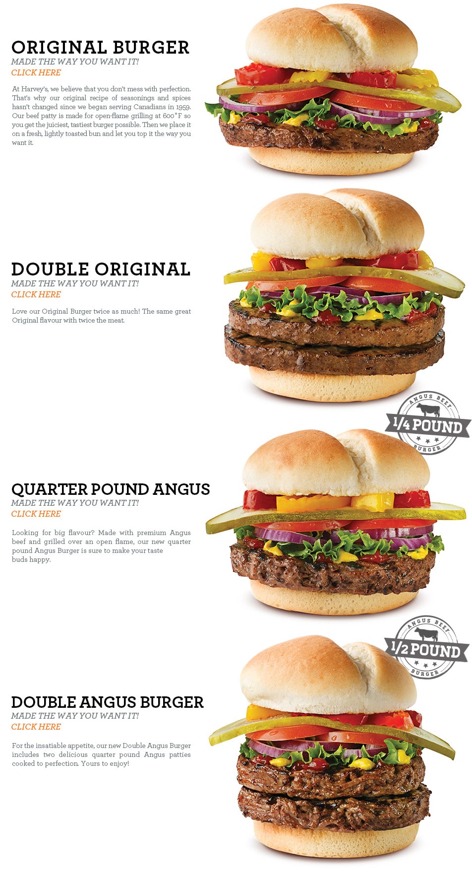 Harvey's Menu and Specials