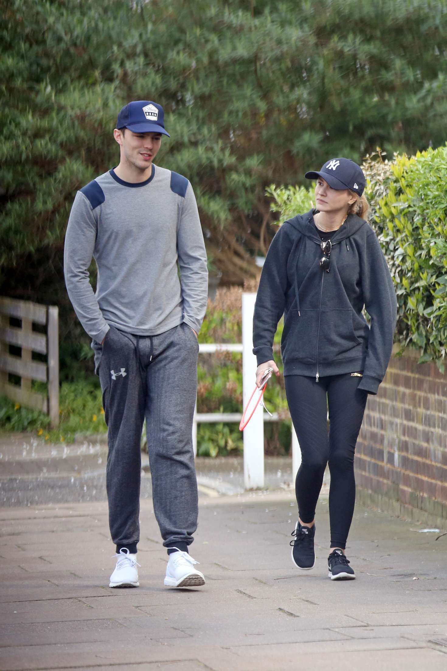 Bryana Holly and Nicholas Hoult at the park in London GotCeleb