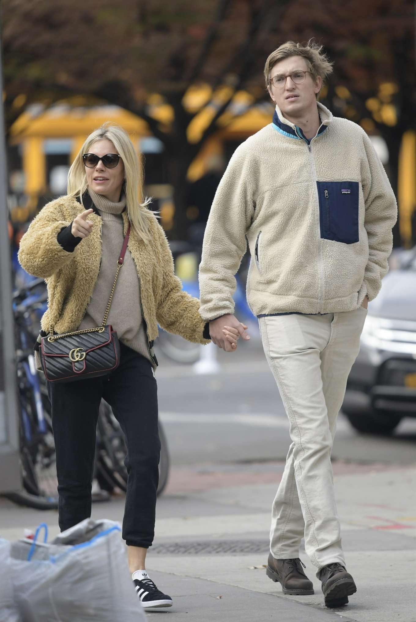 Sienna Miller with boyfriend Lucas Zwirner in New York City GotCeleb