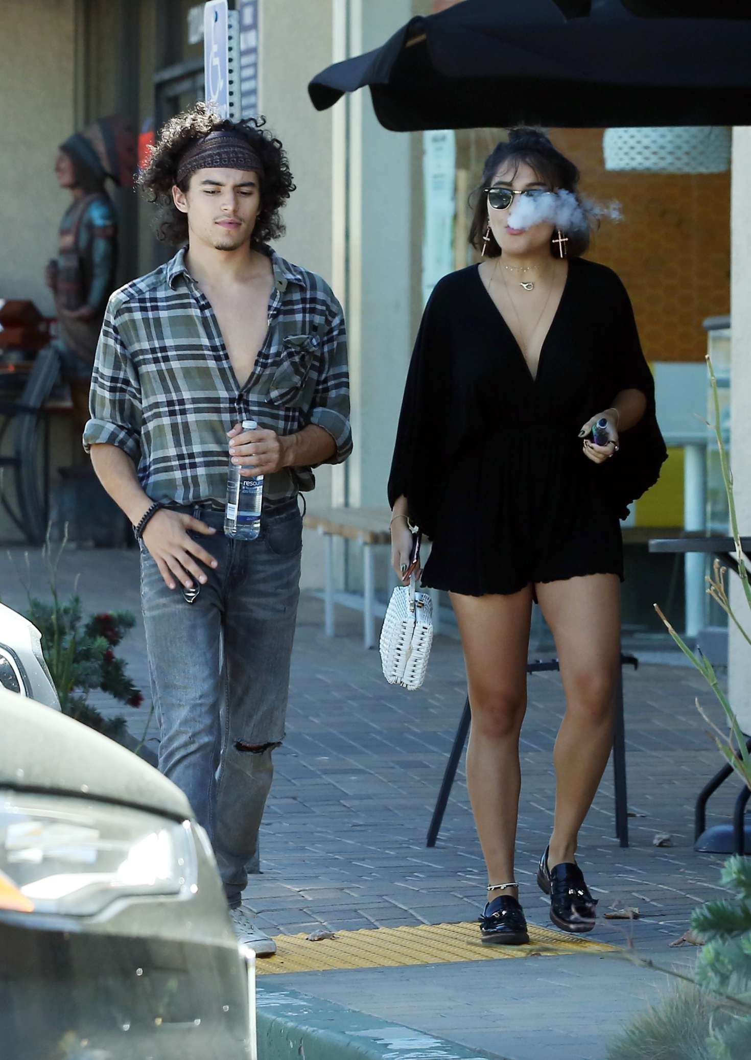 Stella Hudgens and boyfriend Eric Unger out in Studio City GotCeleb