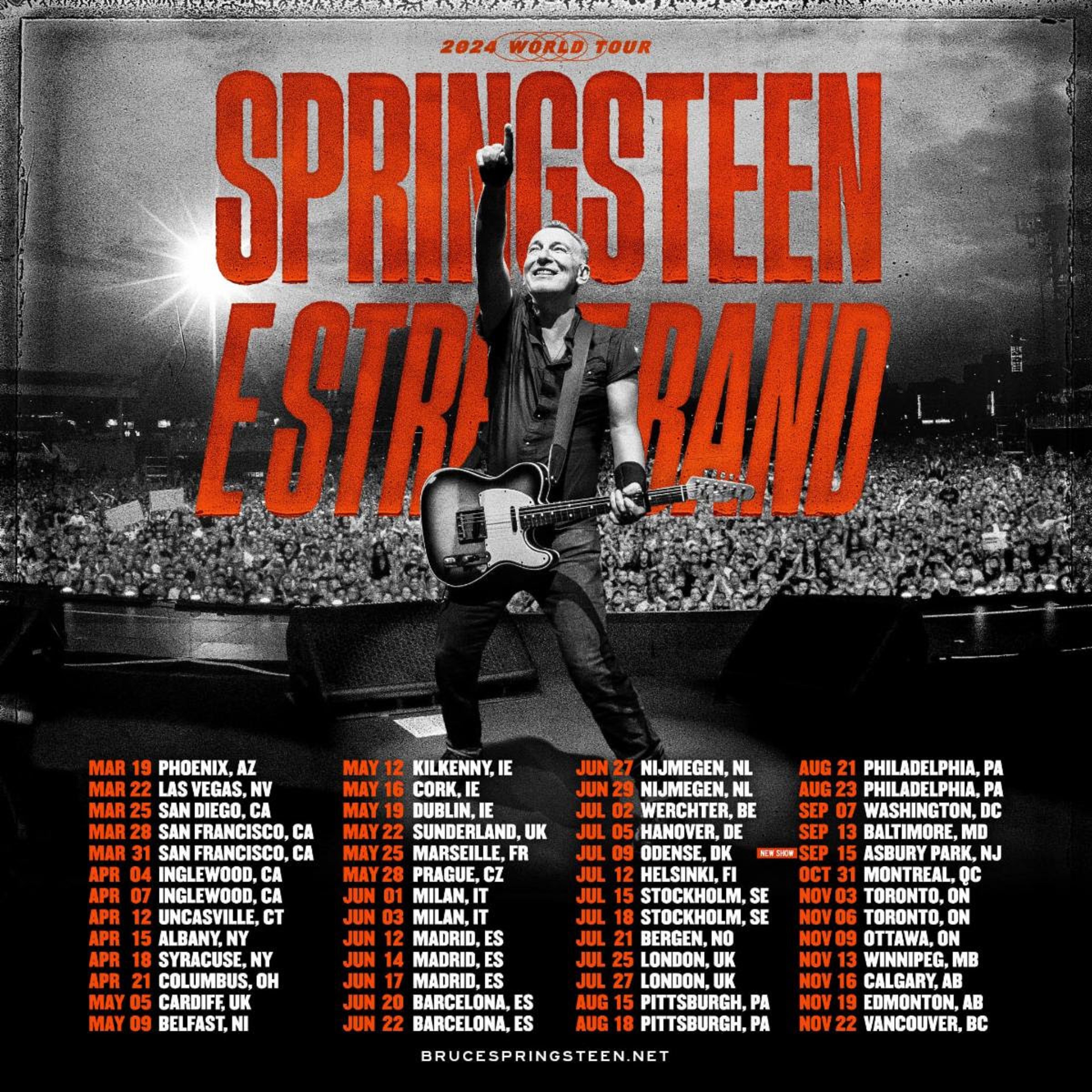 Bruce Springsteen and The E Street Band Kick Off 2024 World Tour This