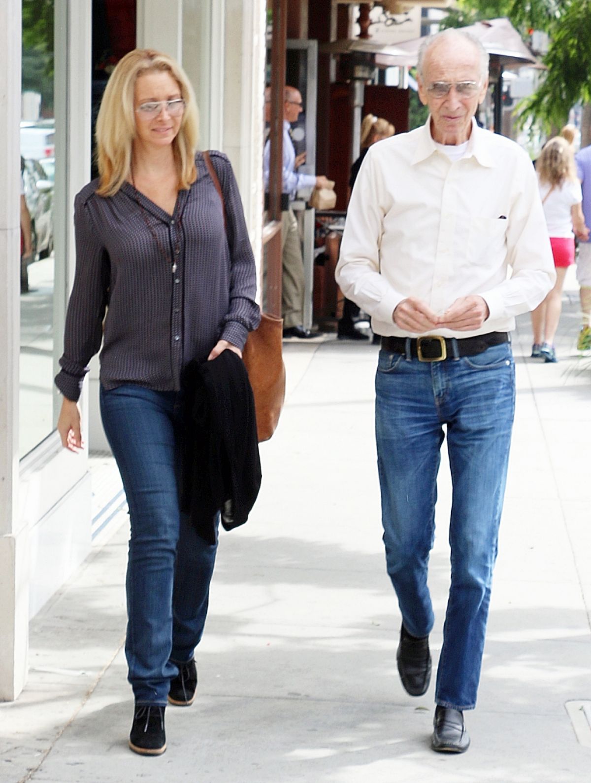 LISA KUDROW Out With Her Dad in Beverly Hills 10/28/2015 HawtCelebs