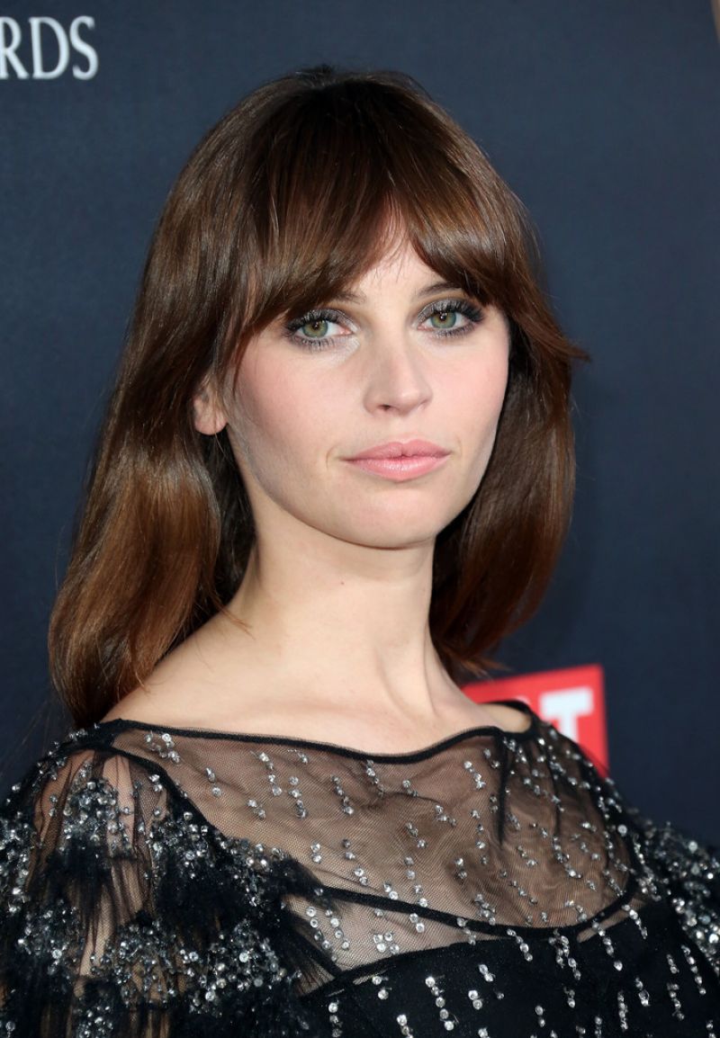 FELICITY JONES at 2016 AMD British Academy Britannia Awards in Beverly