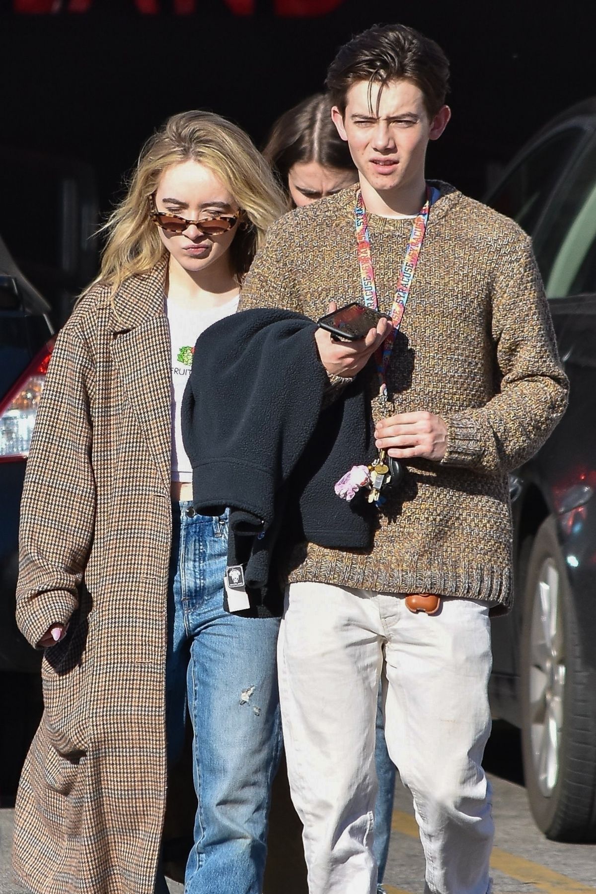 SABRINA CARPENTER and Griffin Gluck Out for Lunch at Sweet Butter in