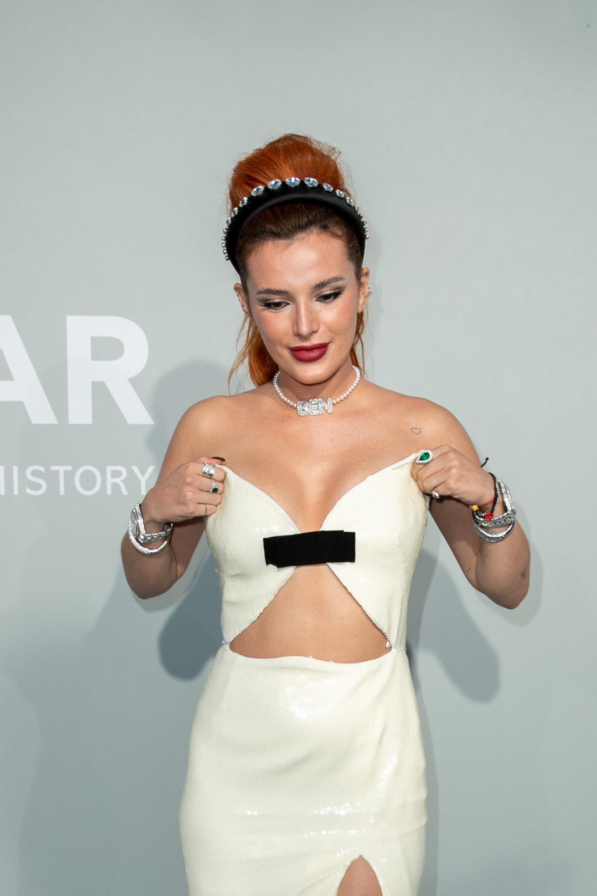 BELLA THORNE at Amfar Cinema Against Aids Gala at Cannes Film Festival