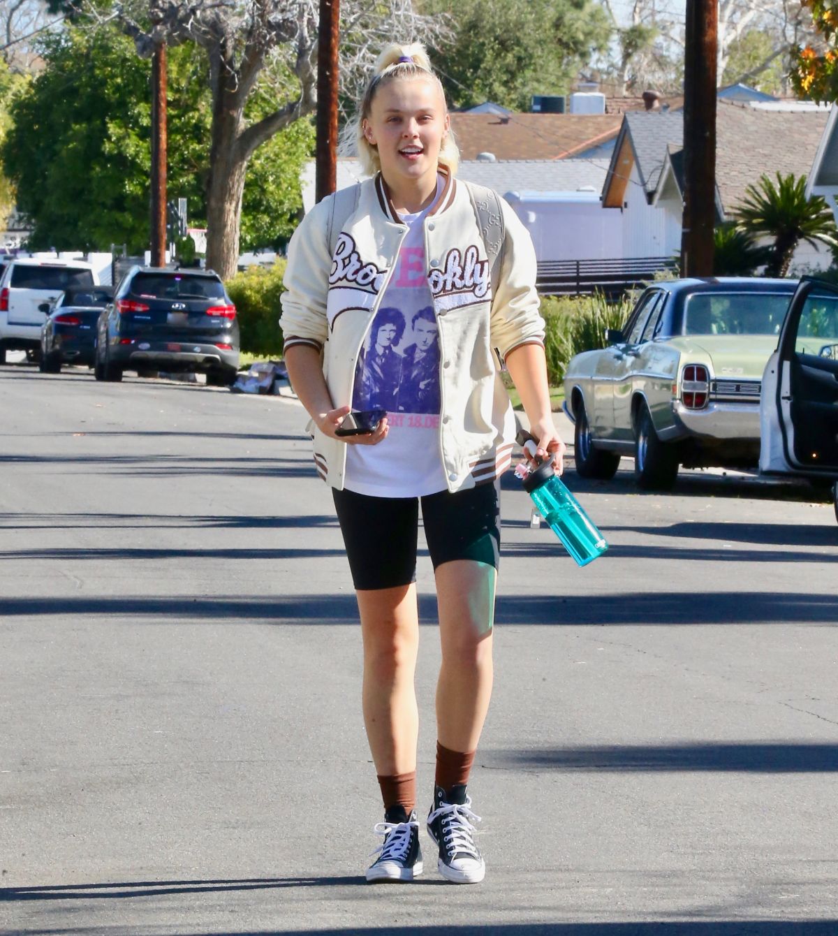 JOJO SIWA and SAVANNAH DEMMERS Leaves Personal Training Session in Los