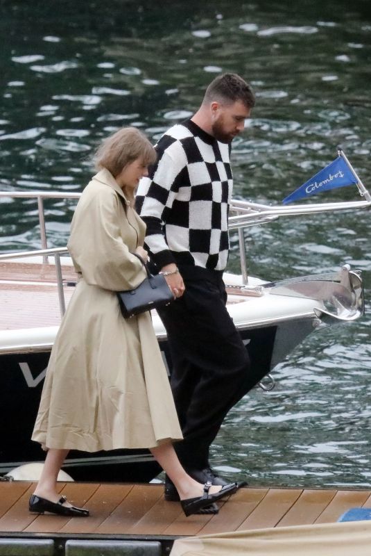 TAYLOR SWIFT and Travis Kelce Out on Lake Como in Italy 05/16/2024