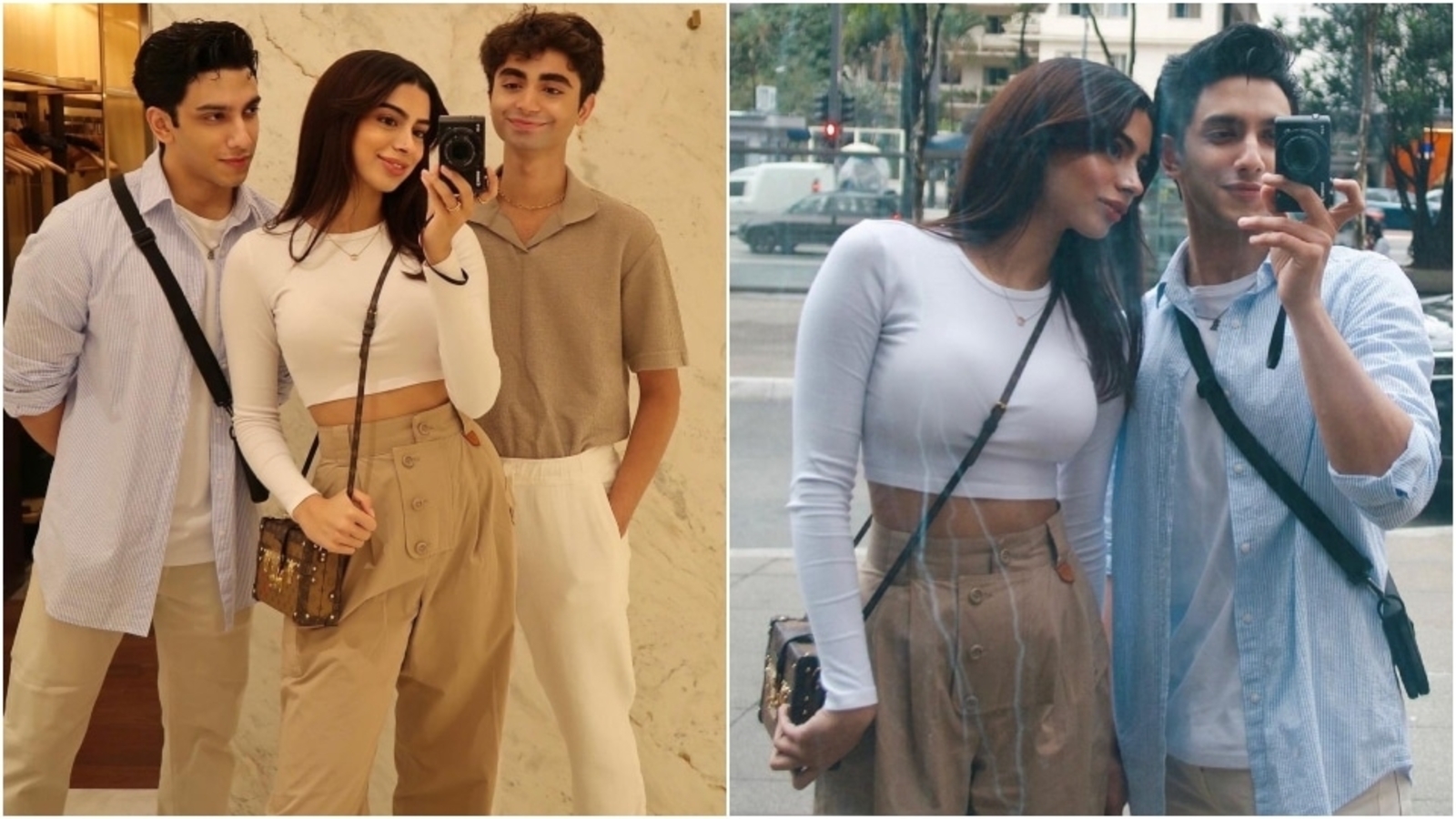 Khushi Kapoor chills with The Archies costars Vedang Raina and Yuvraj