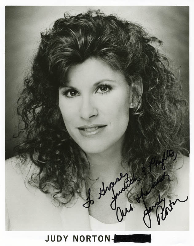 Judy Nortontaylor Photograph Signed Autographs & Manuscripts