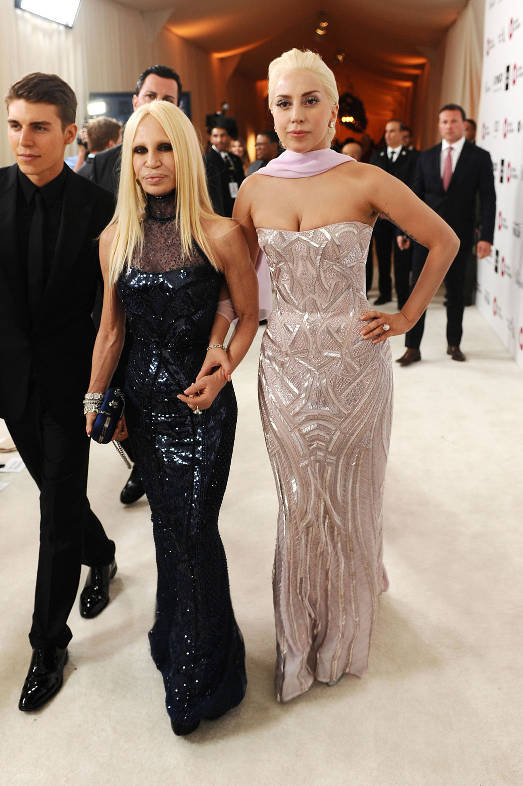 Donatella Versace And Her Daughter