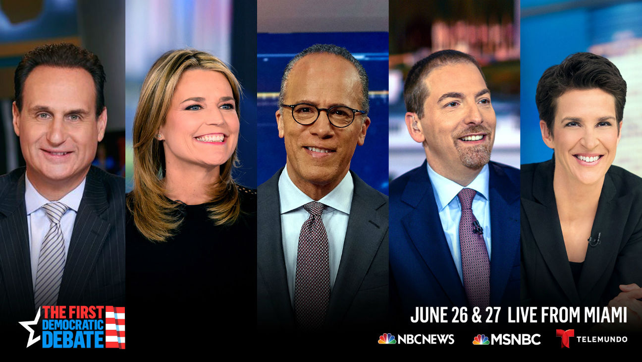 Moderators Set for NBC News/MSNBC Democratic Primary Debate